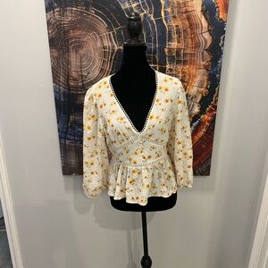 Blu Pepper Floral Top